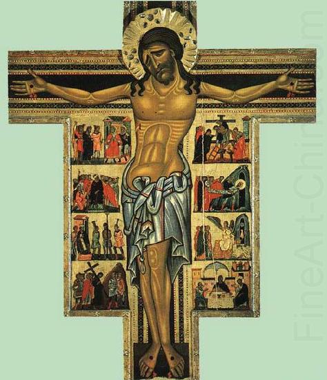 MASTER of San Francesco Bardi Crucifix with oil painting picture
